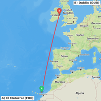 Route map for GCFV-EIDW