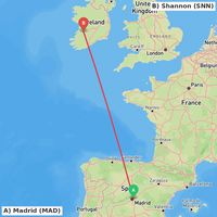 Route map for LEMD-EINN