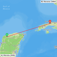 Route map for MMMD-MUHA