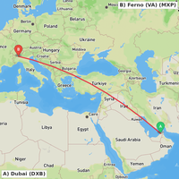 Route map for OMDB-LIMC