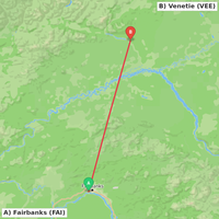 Route map for PAFA-PAVE