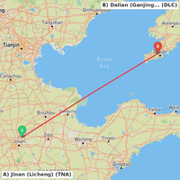 Route map for ZSJN-ZYTL